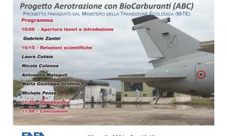 webinar risultati progetto Aerotrazione con Biocarburanti